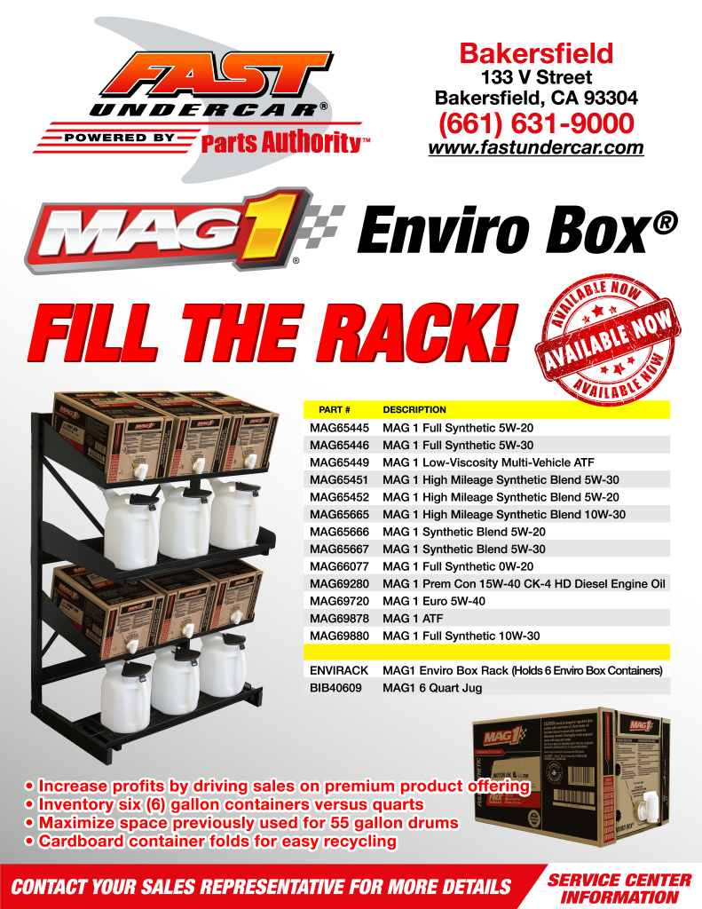 Fast Undercar to Fast Undercar Bakersfield